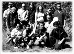 Institute volunteers for the planting of the rice